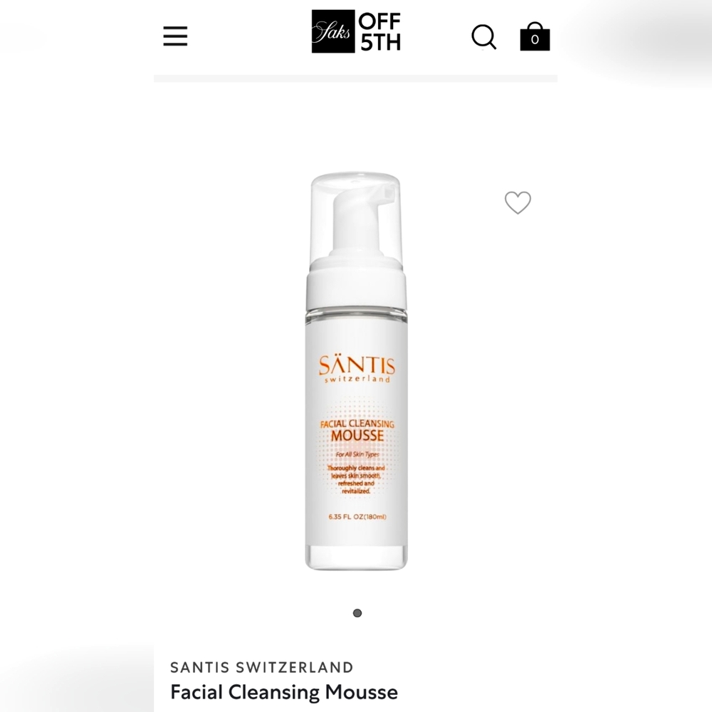 SANTIS SWITZERLAND FACIAL CLEANSER FULL SIZED BRAND NEW
